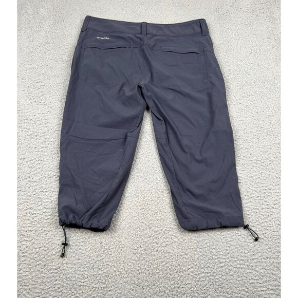 Eddie Bauer Womens Capri Pants Omni-Shield Lightweight Dark Smoke Gray 6 - Picture 4 of 10
